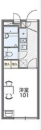 レオパレスプリマベーラ 1Kの間取図画像