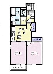 間取図画像 2DK