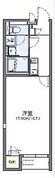 レオネクストスタジオーネ 1Kの間取図画像