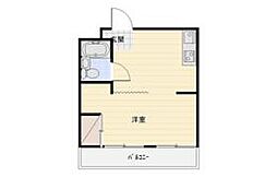御前谷ハイツ 1Kの間取図画像
