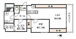 JR東海道本線 横浜駅 徒歩6分の賃貸マンション 3階1SLDKの間取り