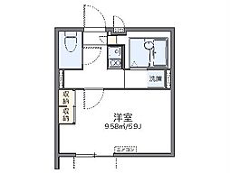 グレートハウス 1Kの間取図画像
