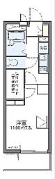 レオパレスグリーンバレー内谷 1Kの間取図画像