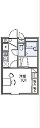 レオパレスエスペランサ2 1Kの間取図画像