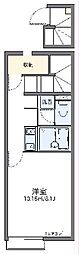 レオネクスト江口南 1Kの間取図画像