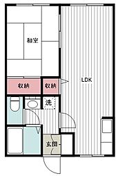 ハイツサンタフェ 1LDKの間取図画像