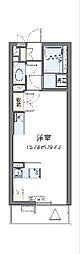 レオネクストエクセルアサヒVI 2階ワンルームの間取り