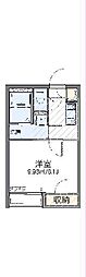 レオネクストカーサレフィナード 2階1Kの間取り