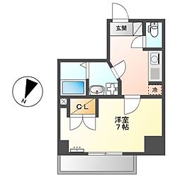 JR京浜東北・根岸線 川崎駅 徒歩10分の賃貸マンション 3階1Kの間取り
