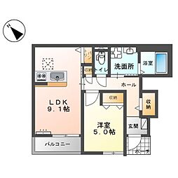 間取図画像 1LDK