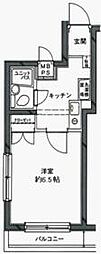 日神パレステージ代田橋 1Kの間取図画像