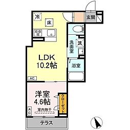 (仮称)足立区皿沼1丁目PJ 1階1LDKの間取り