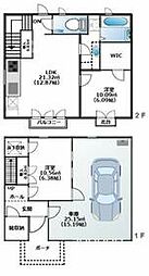 ヴィラアイビス 2LDKの間取り