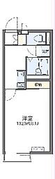 レオネクストゆめろん 1Kの間取図画像