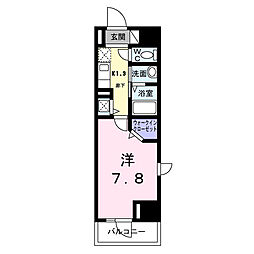 スアヴィス鳩ヶ谷 11階1Kの間取り