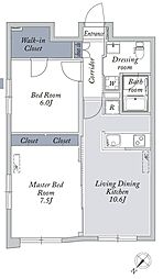 Ｌａ　Ｄｏｕｃｅｕｒ文京大塚EAST 0402 4階2LDKの間取り