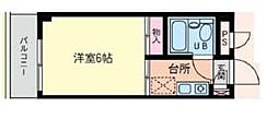 ニュー瑞江 1階1Kの間取り