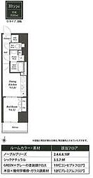 東京メトロ東西線 木場駅 徒歩11分の賃貸マンション 8階1DKの間取り