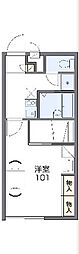 レオパレスメゾンTHK 1Kの間取図画像