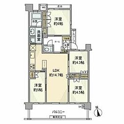 東京メトロ有楽町線 和光市駅 徒歩12分の賃貸マンション 1階4LDKの間取り