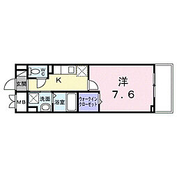 Ｃａｓａ南千住 3階1Kの間取り