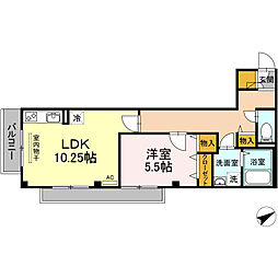 JR埼京線 浮間舟渡駅 徒歩4分の賃貸マンション 3階1LDKの間取り