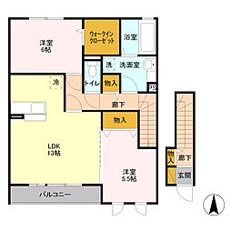 間取図画像 2LDK