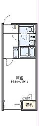 レオネクストパピヨンC 1Kの間取図画像