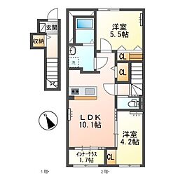 間取図画像 2LDK