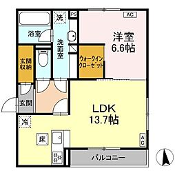間取図画像 1LDK