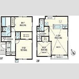 マイホームネクスト滝山5丁目2号棟 1階2LDKの間取り