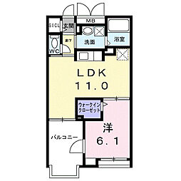 間取図画像 1LDK