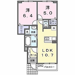 間取図画像 2LDK