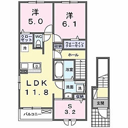 間取図画像 2LDK