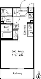 東京メトロ副都心線 小竹向原駅 徒歩7分の賃貸マンション 3階ワンルームの間取り