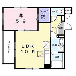 西武池袋線 練馬駅 徒歩15分の賃貸アパート 3階1LDKの間取り