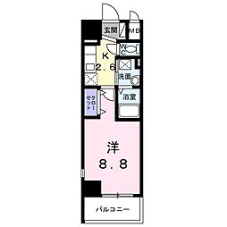 名古屋臨海高速あおなみ線 ささしまライブ駅 徒歩7分の賃貸マンション 11階1Kの間取り