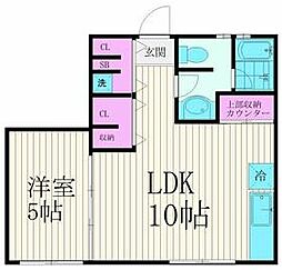 さくらコンフォルト 1階1LDKの間取り