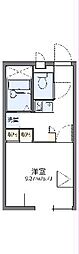レオパレスサンヒルズ 203 2階1Kの間取り