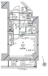 東急田園都市線 三軒茶屋駅 徒歩8分の賃貸マンション 9階1Kの間取り