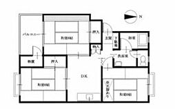 福岡県福岡市早良区原6丁目の賃貸マンション 1階3DKの間取り