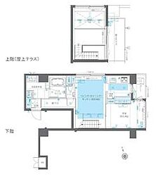 東京メトロ日比谷線 広尾駅 徒歩10分の賃貸マンション 6階1LDKの間取り