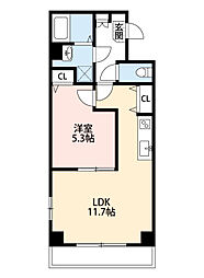 Emigrant(エミグラント) 5階1LDKの間取り
