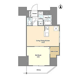 間取図画像 1LDK