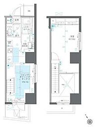 JR京浜東北・根岸線 川崎駅 徒歩7分の賃貸マンション 14階1LDKの間取り