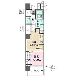 都営三田線 白山駅 徒歩5分の賃貸マンション 3階1DKの間取り
