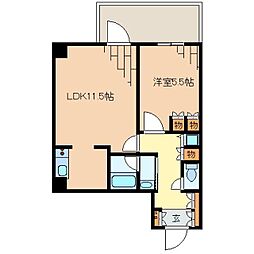 東京メトロ有楽町線 護国寺駅 徒歩2分の賃貸マンション 1階1LDKの間取り