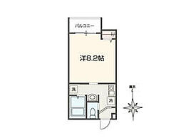 ＭＥＬＤＩＡ東青梅 3階1Kの間取り