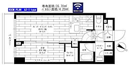 東武東上線 ときわ台駅 徒歩6分の賃貸マンション 8階1LDKの間取り