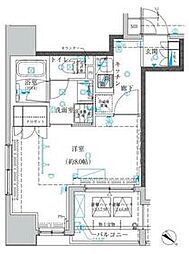 東京メトロ半蔵門線 水天宮前駅 徒歩3分の賃貸マンション 3階1Kの間取り